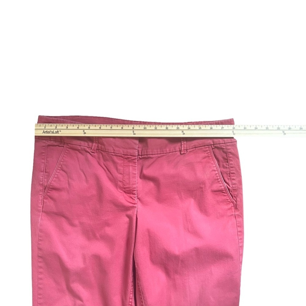 LOFT Women’s  Chino Pants Size 12 – Red Casual Cotton - Picture 4 of 5